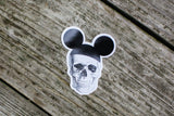 Mouseketeer Skull Sticker