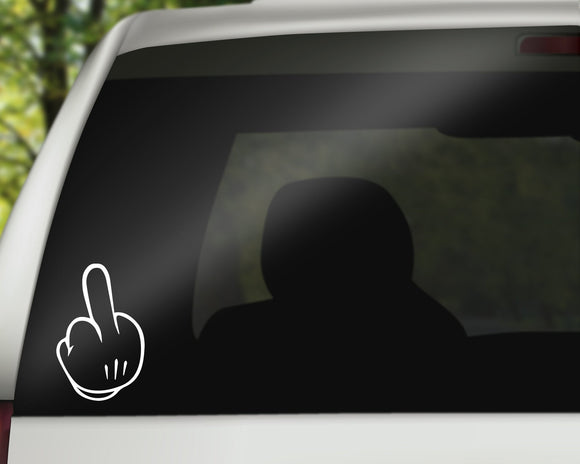 Mickey Middle Finger Decal