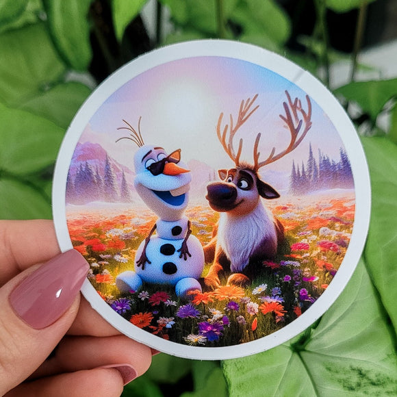 Olaf and Sven Sticker