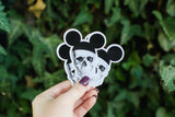 Mouseketeer Skull Sticker