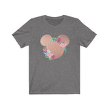 Rose Gold Floral Mickey Shirt