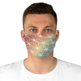 Rainbow Spaceship Earth Face Mask