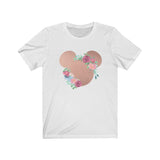 Rose Gold Floral Mickey Shirt