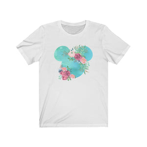 Blue Floral Mickey Floral Shirt