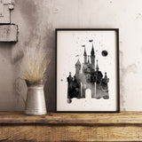 Inked Castle Print
