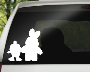 Bunny and Duckie Decal