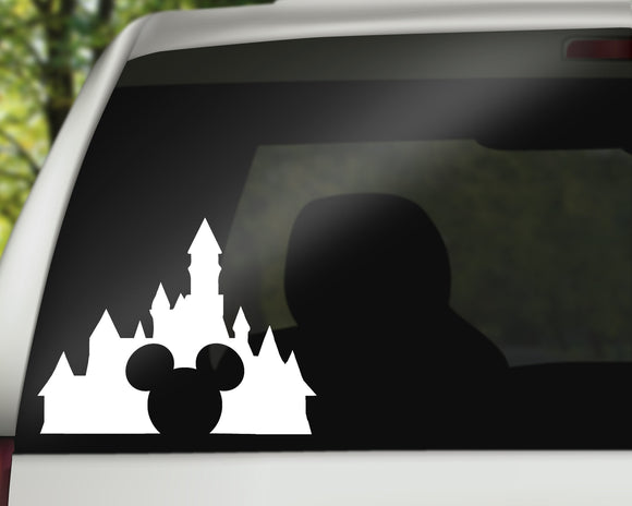 DL Mickey Castle Decal
