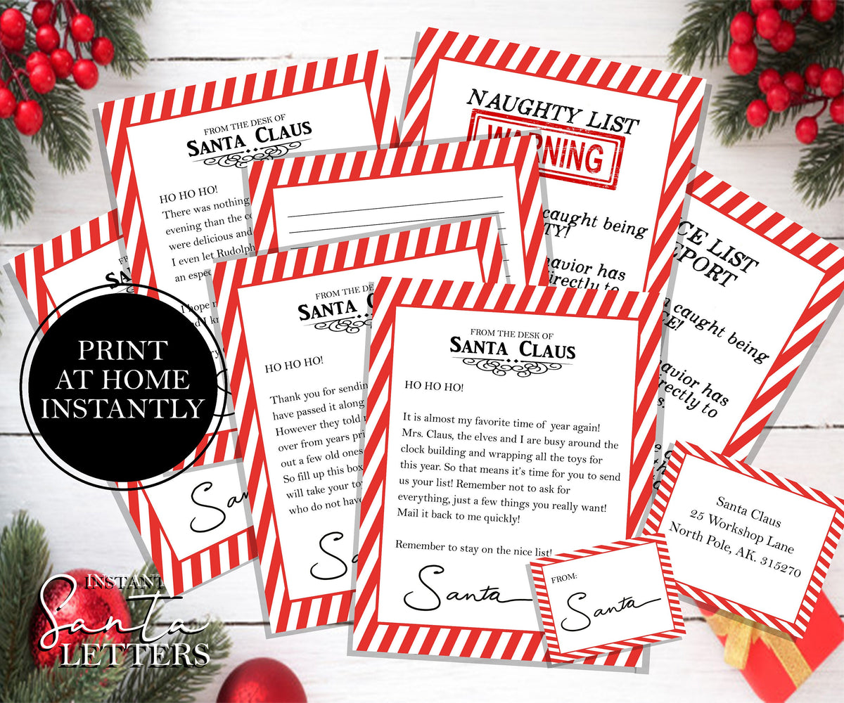 Letter From Santa Bundle, EDITABLE – Park Hopper Supply