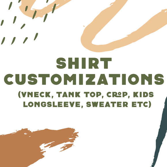 Tee Color/Cut Request - Add On