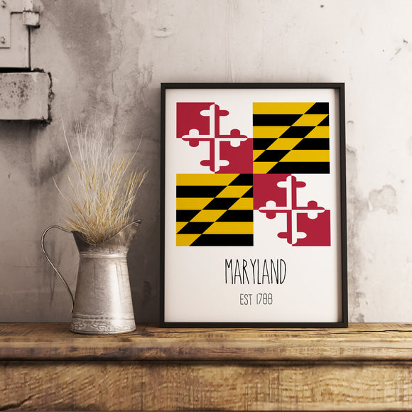 Maryland Flag Wall Art