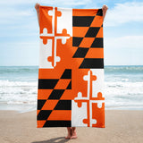 Maryland Baseball Beach Towel